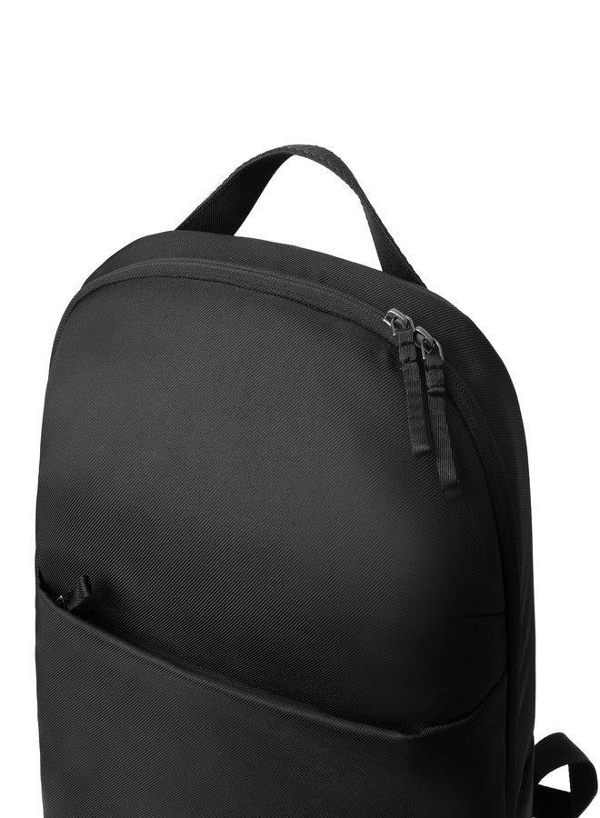 DailyObjects DOT Backpack (19L) Ultra Light Office/Travel Laptop Backpack (19L) for Men & Women with 15inch Compartment, Water-Repellent, MultiPocket, Bottle Holders with Trolley Strap- Space Black - Image 5