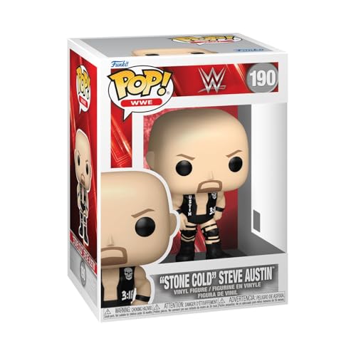 Funko Pop WWE Stone Cold Steve Austin Collectable Vinyl Figure Gift Idea Official Merchandise Toys for Kids Adults Sports Fans Model Figure for Collectors and Display - Image 1