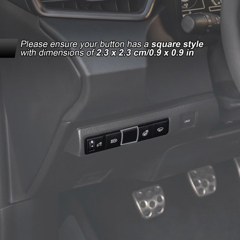 ROMELACK Rear Light Push Button Blue Backlight Switch Short Circuit Protection with Connector Wire Compatible with Toyota Tacoma Tundra 4Runner Camry Corolla Hiace Prado Yaris Sienna 2018-Current - Image 4