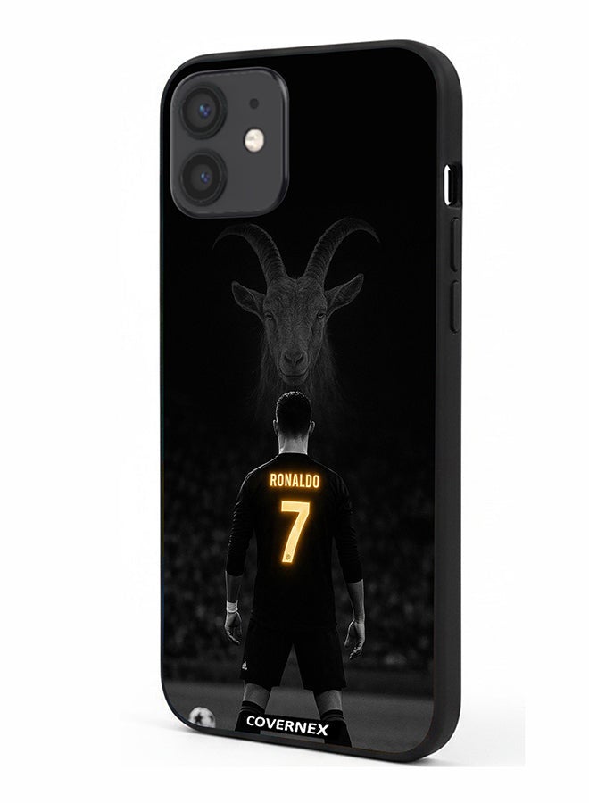 Covernex Apple iPhone 12 Protective Case Cover Printed Featuring The GOAT Tribute Cristiano Ronaldo - Image 1