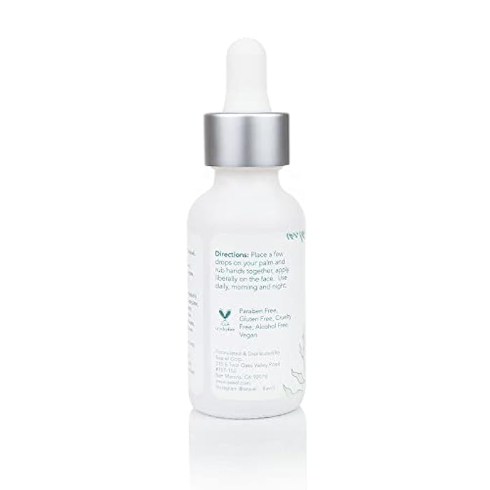 Sea-el Hyaluronic Acid & Vitamin C Facial Serum Drops Firming Hydration & Glow Anti Aging Face Moisturizer - Daily Wrinkle Diminishing Skin Care for Women & Men, Vegan - 1 Fl Oz - Image 3
