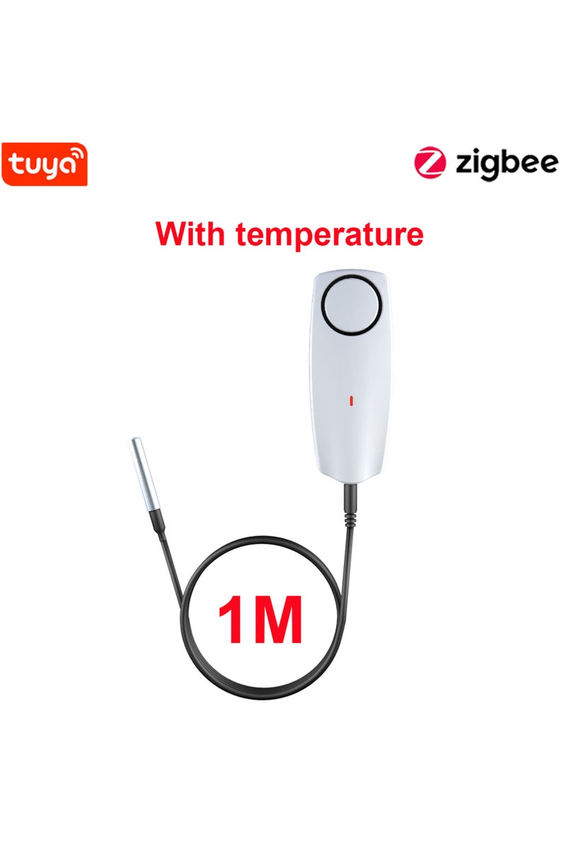 erorex EU Plug-1M Haozee Tuya Smart Zigbee Hygrometer Thermometer With External Temperature USB Charge or R