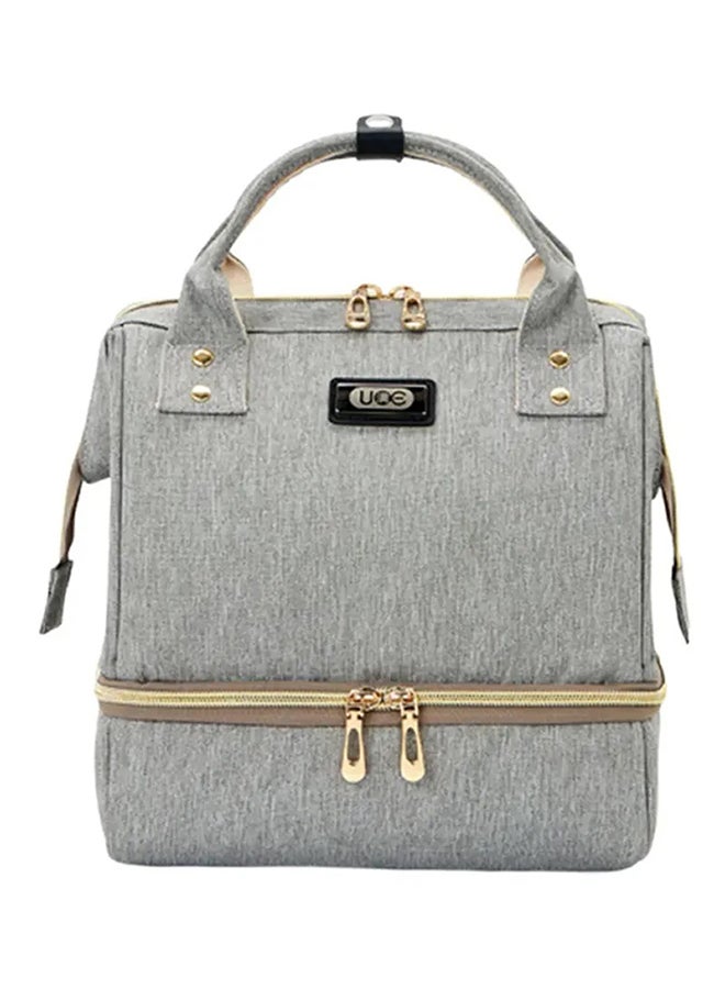 اليشمك حقيبة متعددة الوظائف للحفاضات , رمادي - Image 1