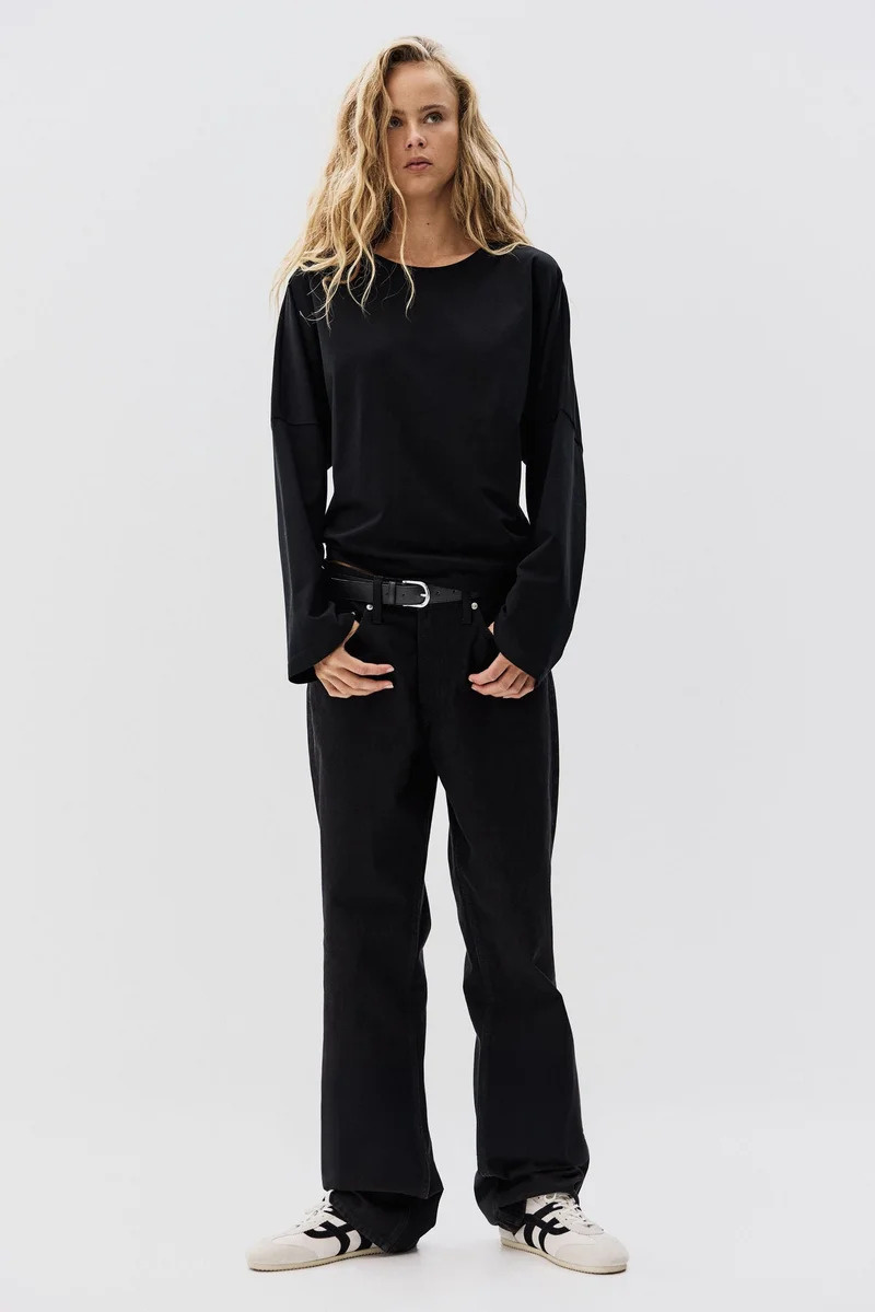 H&M Long-sleeved cotton top