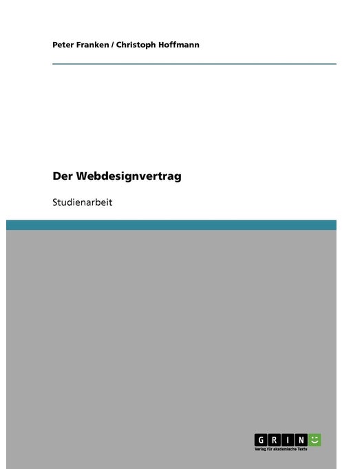 Der Webdesignvertrag