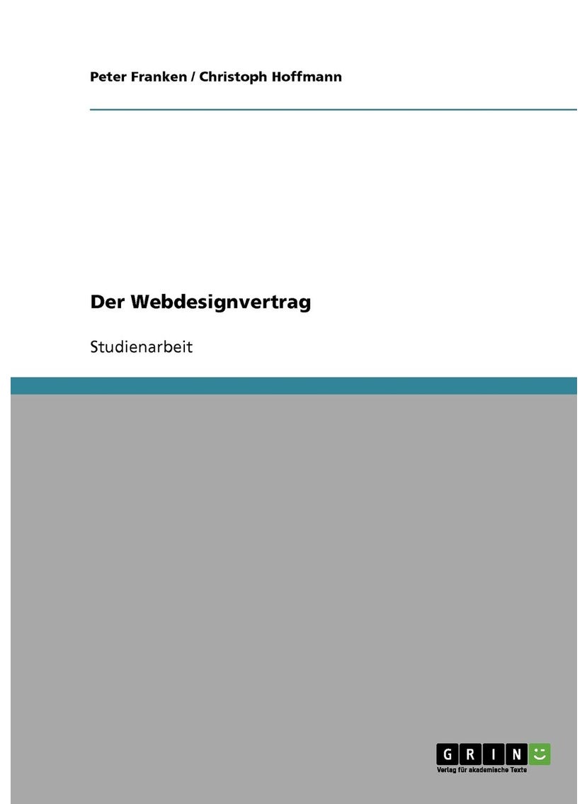 Der Webdesignvertrag 