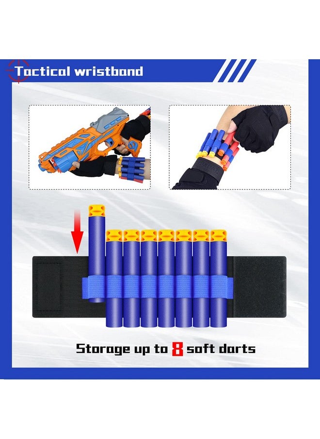 POKONBOY 2 Pack Toy Foam Blaster Gun, Blaster Toy Gun With 2 Wristbands And 80 Pcs Refill Darts 6-Dart Rotating Drum Toy Blaster Compatible With Nerf Gun Birthday Gift For Kids Age 6+  - Image 3