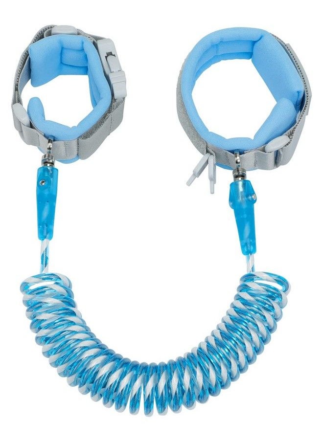 Dr.Meter Kids Leash For Toddler Dr.Meter Reflective Anti Lost Wrist Link With Key & Lock 8.2Ft Safety Wristband Child Walking Harness For Supermarket Mall Airport Amusement Park Zoo Travel Blue  - Image 2