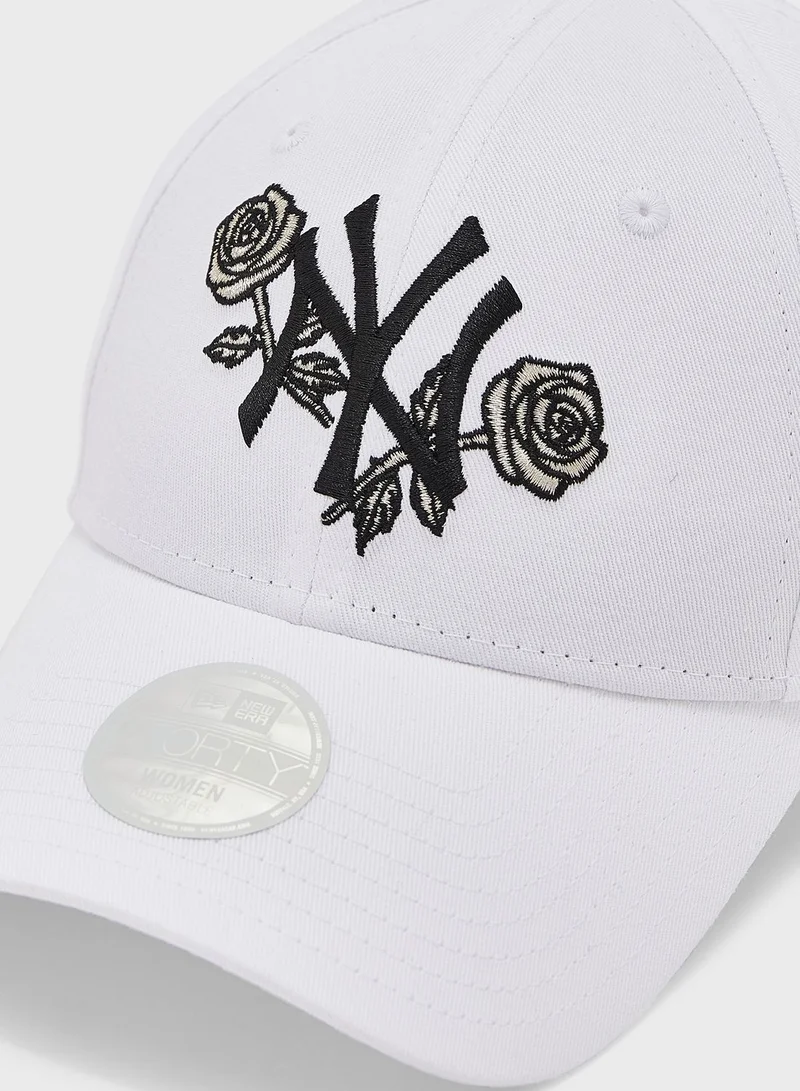 NEW ERA 9Forty New York Yankees Floral Metallic Cap