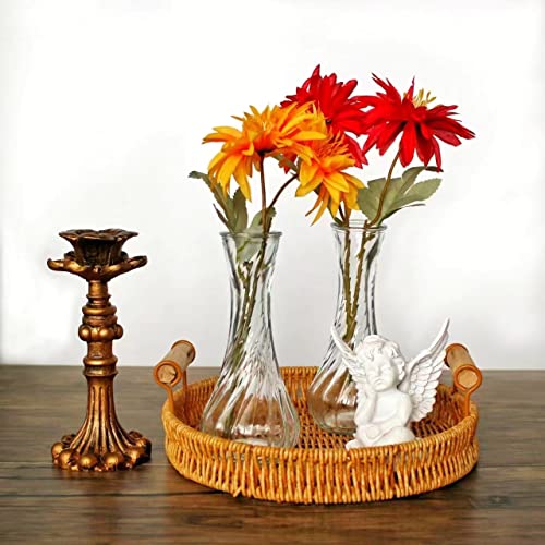 Sandraheer Glass Bud Vases in Bulk Set of 16, Small Glass Vases for Flowers， Mini Clear Bud Vases for Centerpieces Vintage Vases for Wedding Home Table Decorations - Image 5