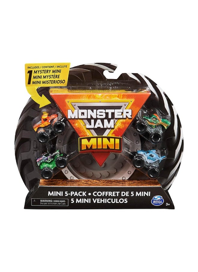 Monster Jam - Monster Jam Mini Truck Vehicles with 1 Mystery Mini (5 Pack) - Image 1