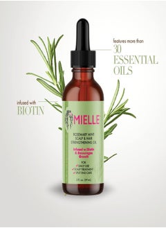 MIELLE  Rosemary Mint Scalp & Hair Strengthening Oil Infused WITH/Biotin & Encourages Growth 59ml