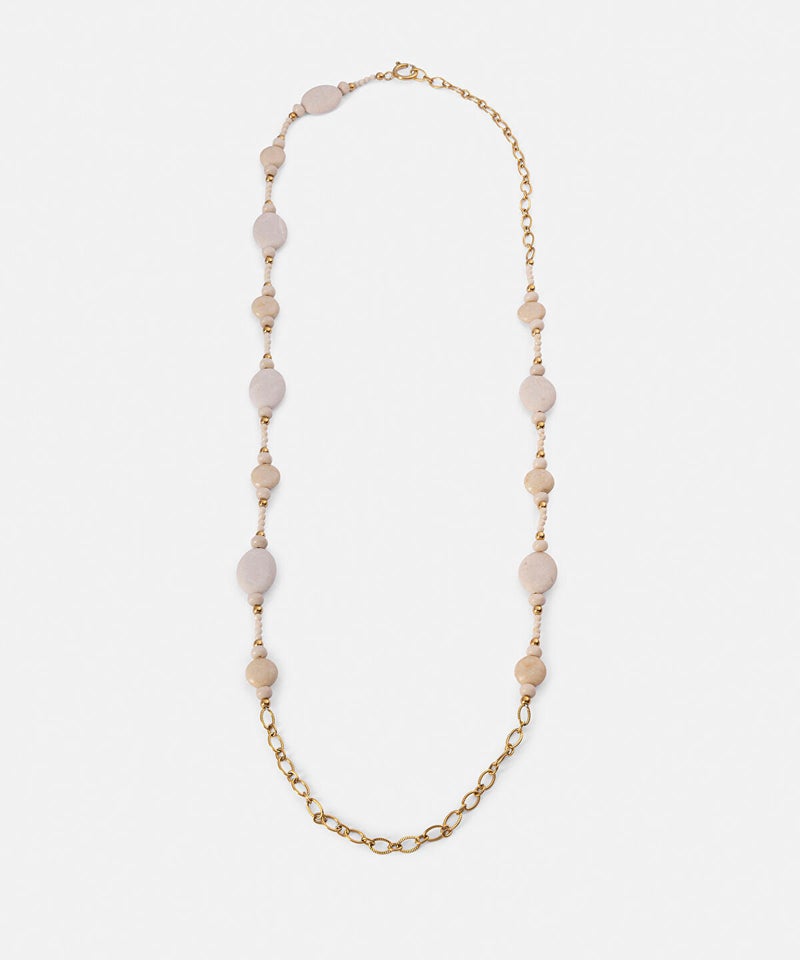 Ipekyol Mixed-Bead Stainless Steel Necklace - Image 1