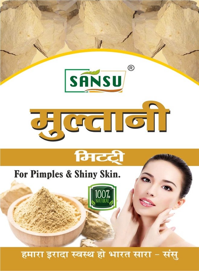 SANSU Organic 100% Natural Multani Mitti powder for Face Pack 120g (Pack of 3) - Image 3