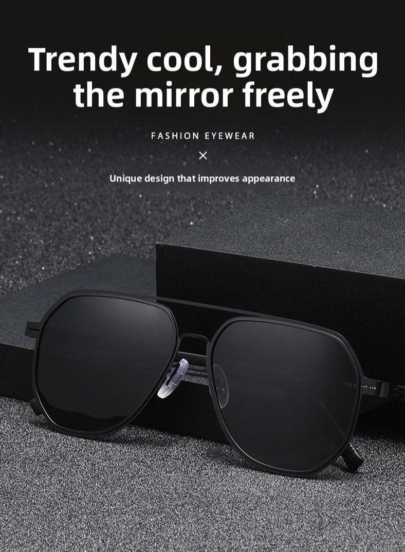 نظارات شمسية مستقطبة للرجال والنساء، نظارات شمسية للسفر والقيادة مع حماية من الأشعة فوق البنفسجية، نظارات شمسية عصرية كهدايا أعياد الميلاد - Image 2