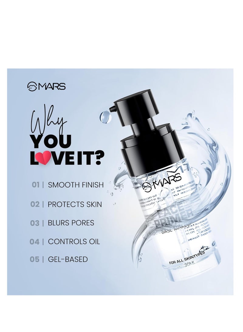 MARS Primer for Face Makeup For All Skin Types  Perfectly Blurs Pores Wrinkles and Fine Lines   Oil Control  Lightweight Texture  30ml - Image 2