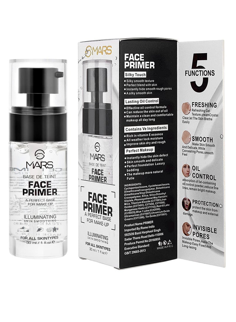 MARS Primer for Face Makeup For All Skin Types  Perfectly Blurs Pores Wrinkles and Fine Lines   Oil Control  Lightweight Texture  30ml - Image 5