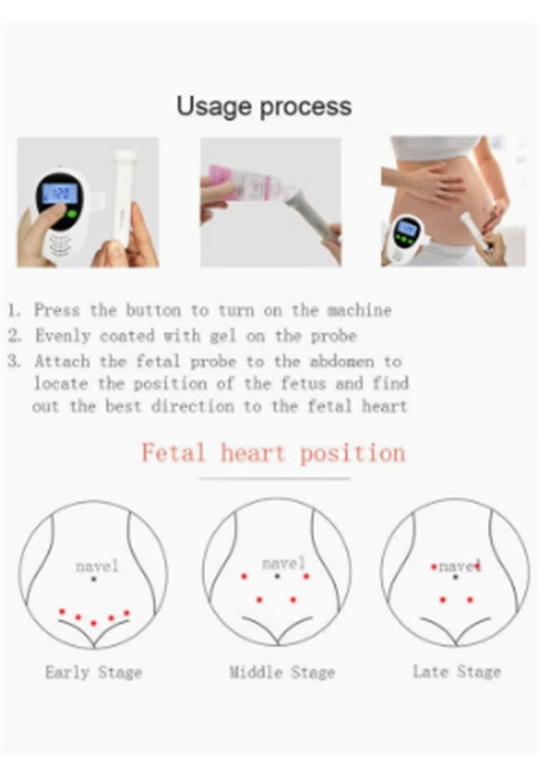 Generic Potable Ultrasound Doppler Fetal Heart Rate Monitor  - Image 4