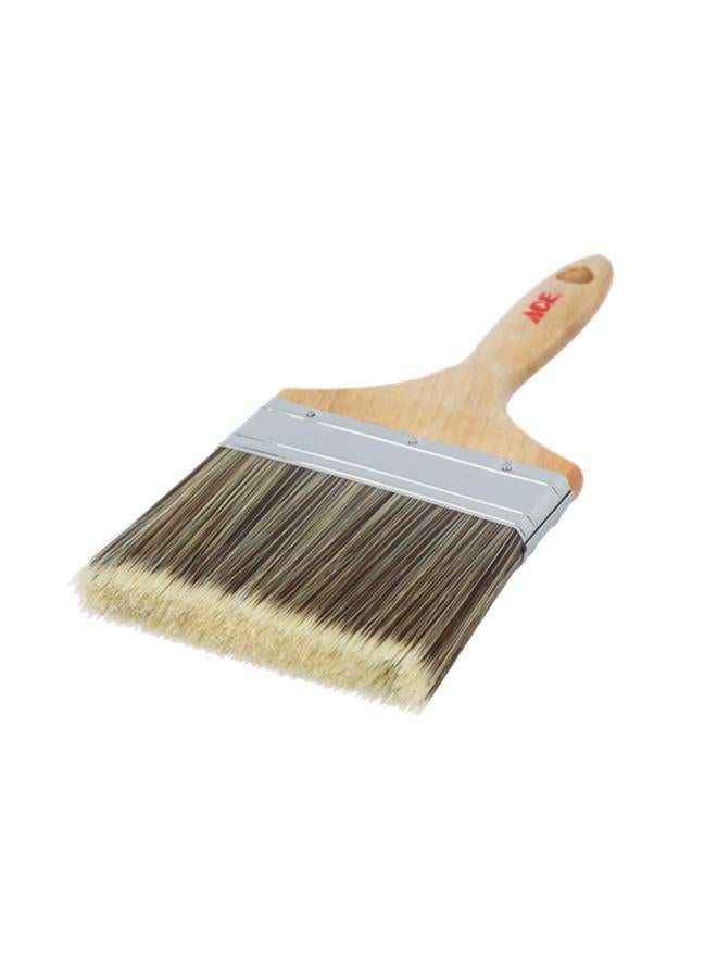 ACE Wood Handle Synthetic Polyester Paint Brush Brown and Silver 5inch XB-ACE20050V - Image 2
