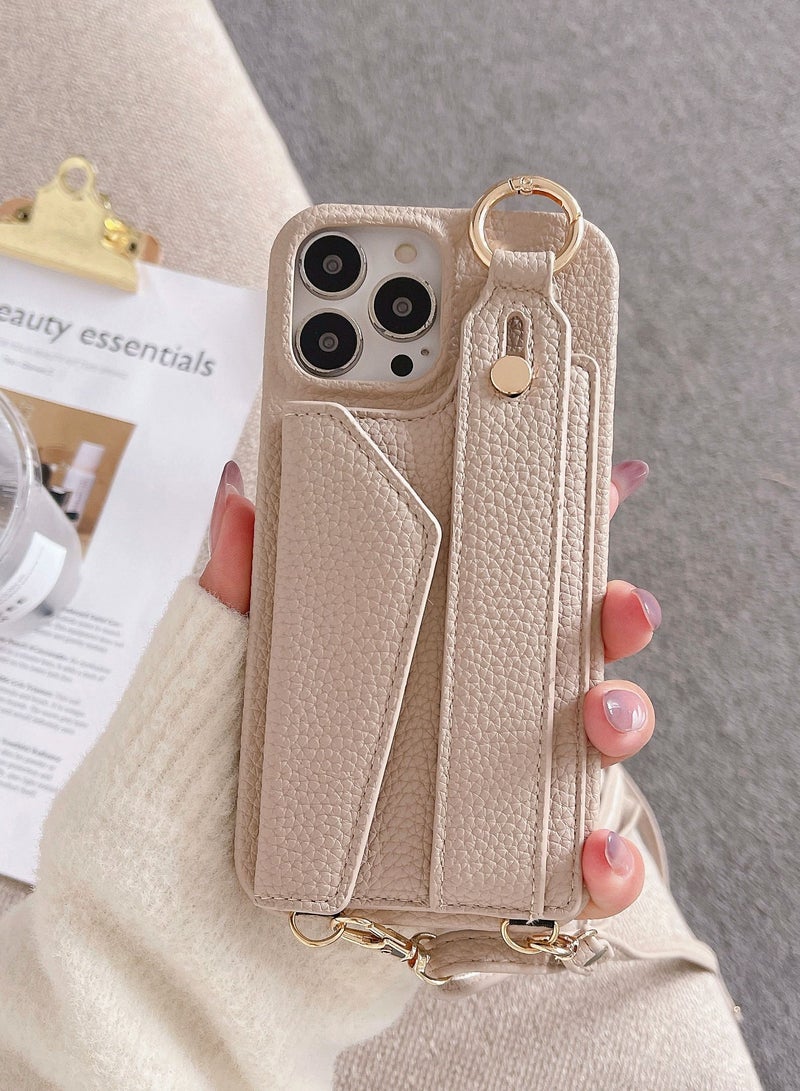 Suteni Back Cover Card Slots Leather Phone Case for iPhone