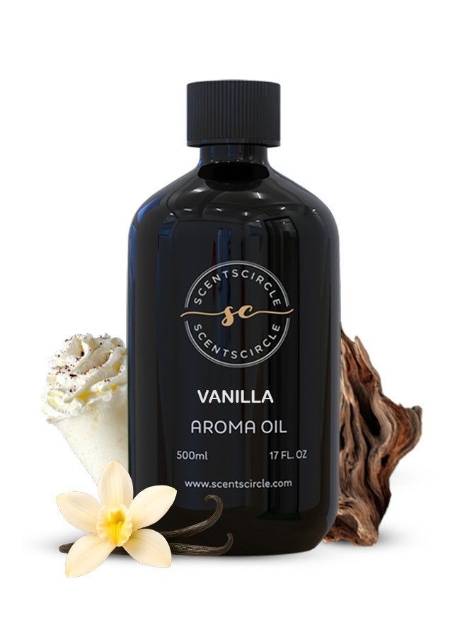Scentscircle Vanilla Floral Aroma Scent Diffuser Oil 500ml with Rich Vanilla & Soft Musk | Warm Comforting Aroma for Home, Office & Shops | Scentscircle - Image 1