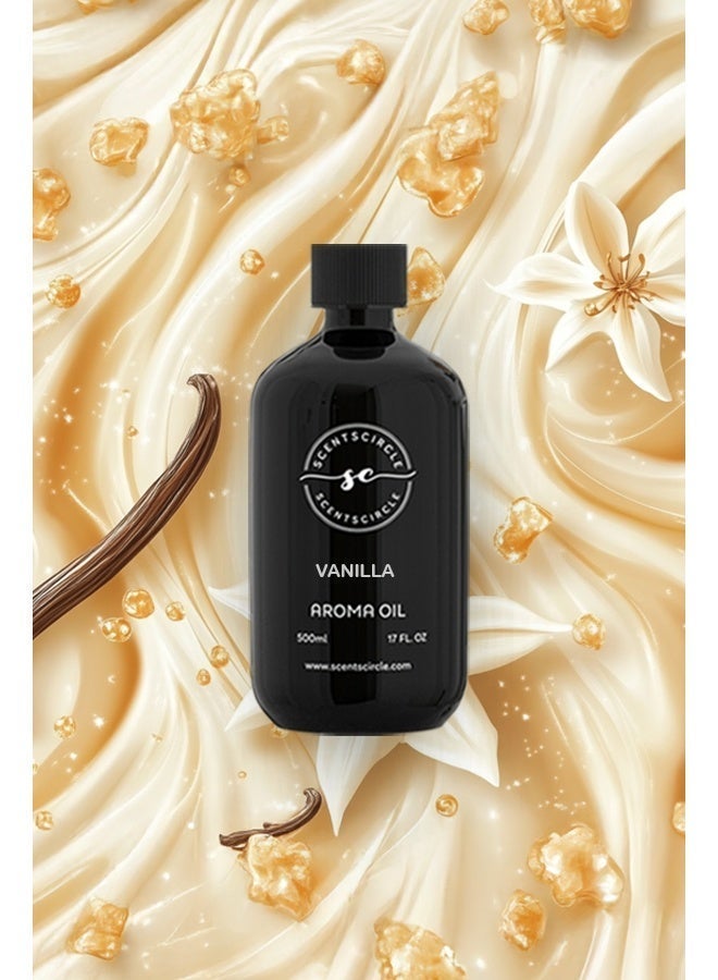 Scentscircle Vanilla Floral Aroma Scent Diffuser Oil 500ml with Rich Vanilla & Soft Musk | Warm Comforting Aroma for Home, Office & Shops | Scentscircle - Image 5