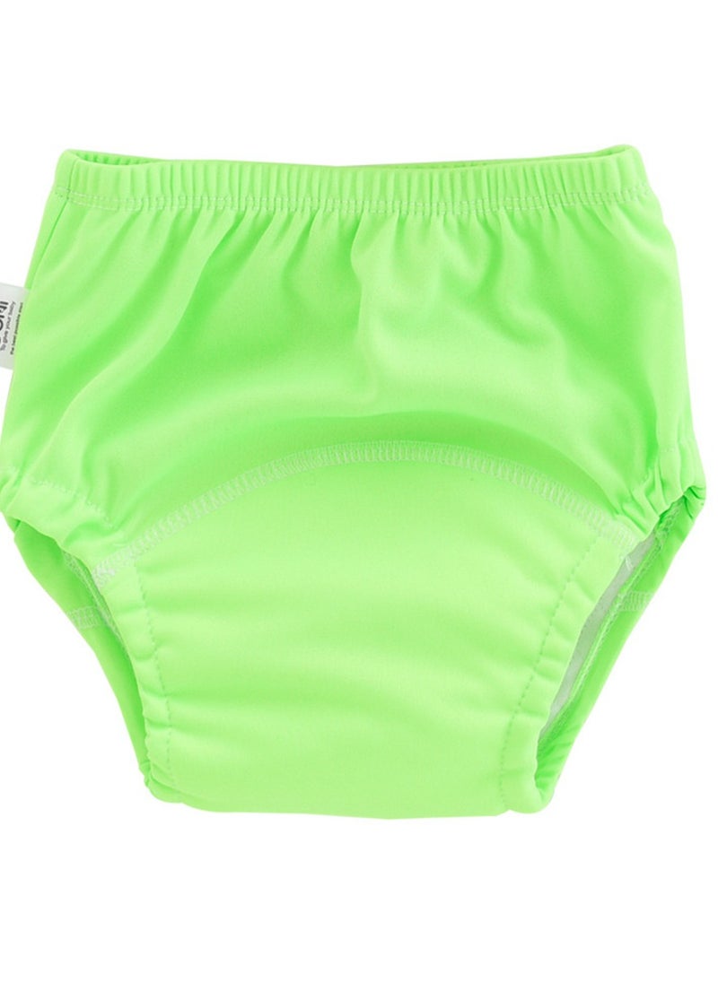 Loquat Squality Baby Training Washable Cut-Out Breathable Diaper Pants Green 