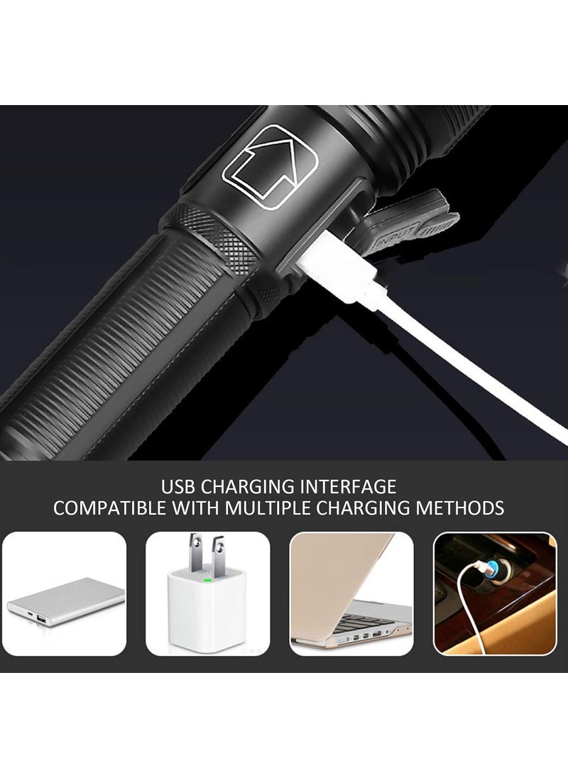 Furret Furret High Power LED Design Flashlight Telescopic Focusing IPX4 Type C Charging Battery Indicator LED Torch Outdoor Camping use  - Image 4
