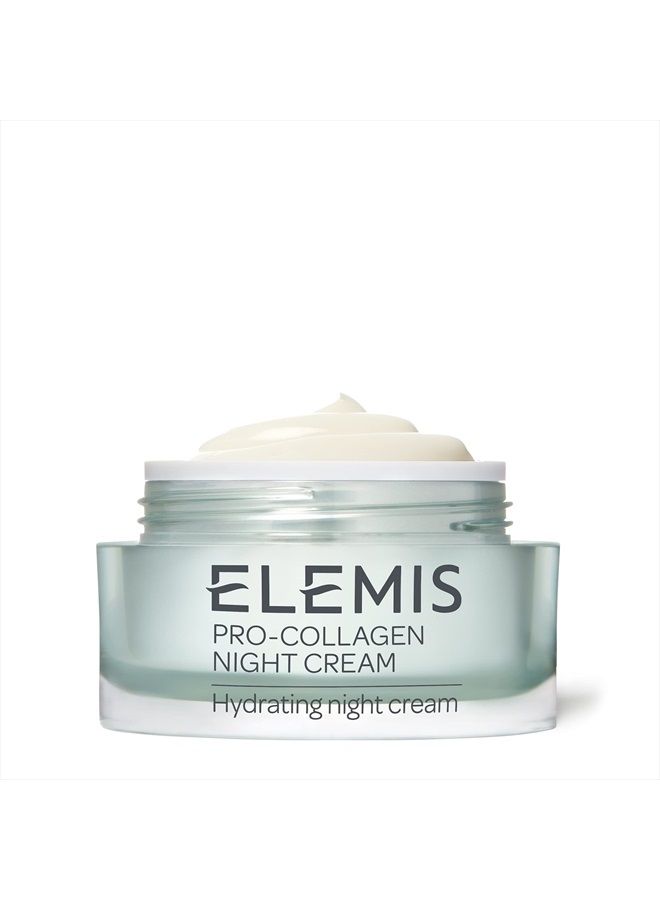 Elemis Pro-Collagen Night Cream | Ultra Rich Daily Face Moisturizer Firms, Smoothes and Replenishes the Skin with Antioxidants, 1.6 Fl Oz