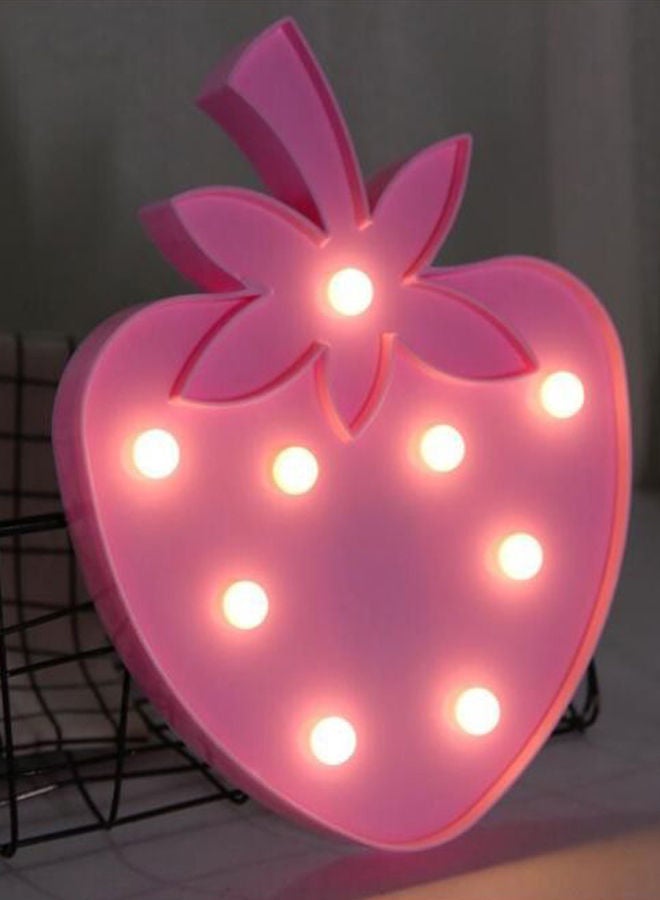 NIBEMINENT 3D Strawberry Shape LED Night Lamp  - Image 2