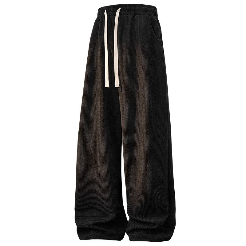 Lamb Wool Pants Men Winter Fleece Thickened Men'S Casual Cotton Pants Autumn Winter Straight Sweatpants - Image 3