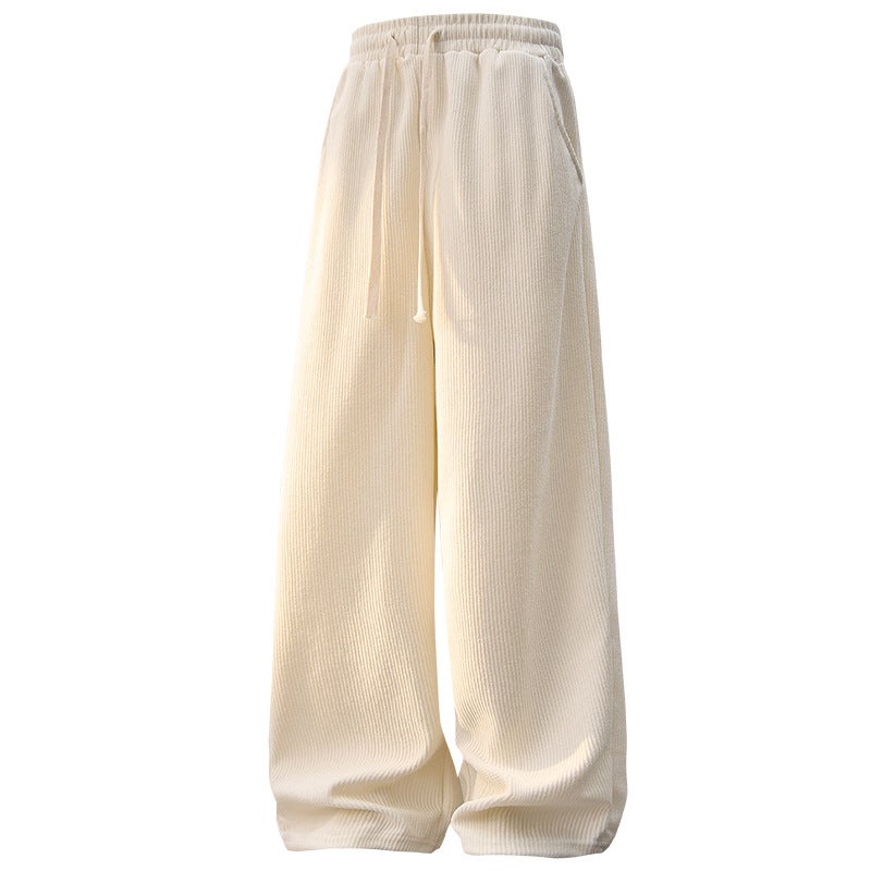 Lamb Wool Pants Men Winter Fleece Thickened Men'S Casual Cotton Pants Autumn Winter Straight Sweatpants - Image 4