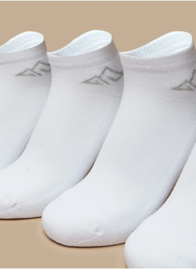 أوكلان Women's Logo Print Ankle Length Sports Socks - Set of 5