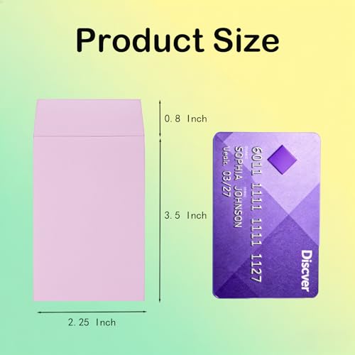 Volokitx 120-Pack 2.25×3.5 Inch Colorful Small Coin Envelopes, 10 Vibrant Colors, Mini Envelopes for Seeds, Small Items Storage, with Secure Full-Flap Seal - Image 2
