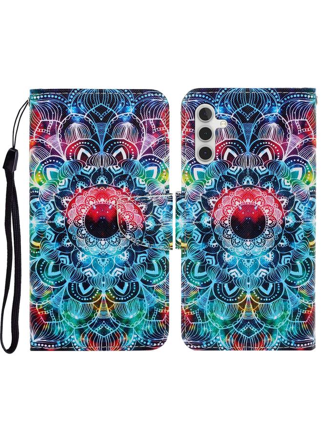 S-TOP Case For Samsung Galaxy S23 FE 5G 3D Colored Drawing Flip Leather Phone Case - Image 1
