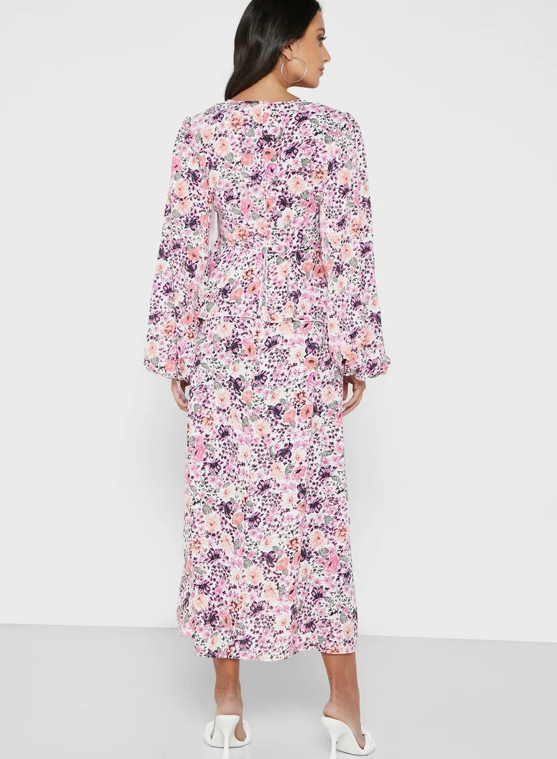 Missguided Maternity Ruffle Smock Dress