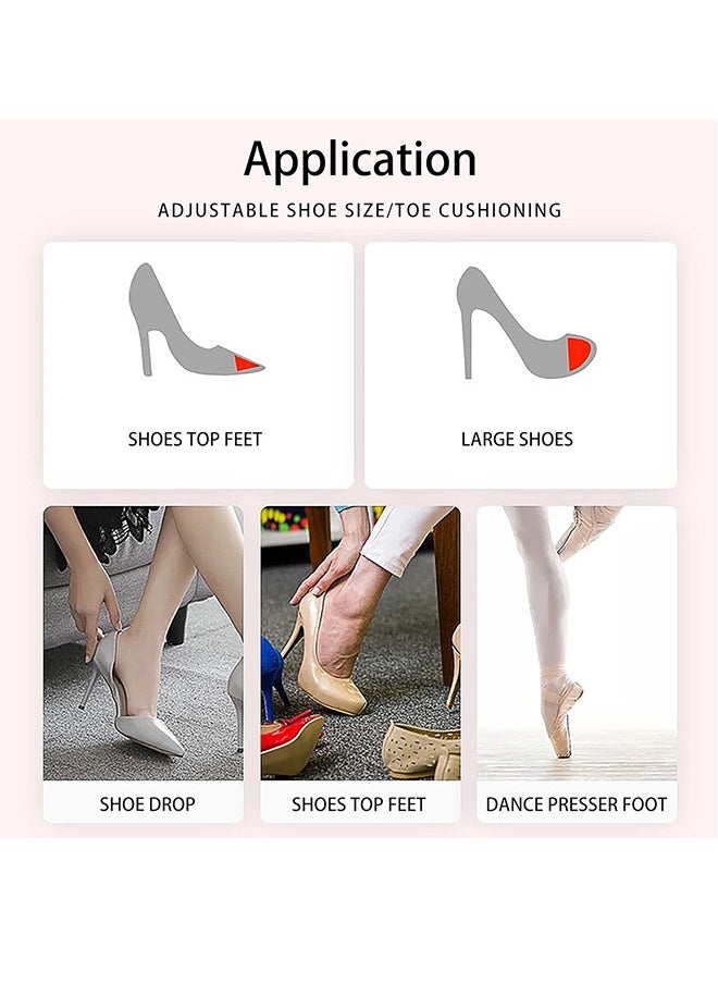 2 Pairs Soft Sponge Adjustable Toe Filler, Reusable Toe Plug, for Men and Women Too Big Shoes