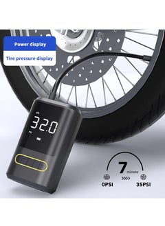 Generic Cordless Air Compressor - Portable USB 150PSI Tire Inflator Air Pump with Digital Screen and LED Lights for Cars, Motorcycles, E-bikes, and Balls  - Image 2