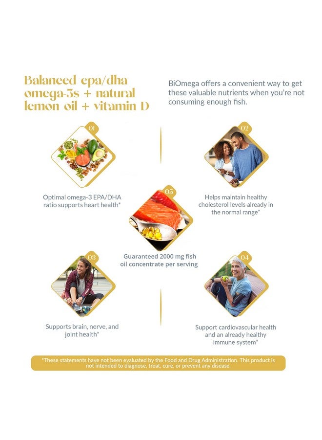 USANA Biomega Fish Oil Supplement With Omega 3 Fatty Acids To Support Heart Brain Eye Skin And Joint Health* 56 Capsules 28 Day Supply - Image 4