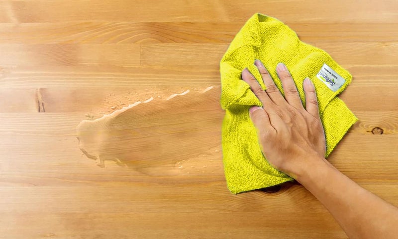 SOFTSPUN Microfiber Cloth 40x40 Cms, 2 Piece Towel Set, 340 GSM (Yellow) Multi-Purpose Super Soft Absorbent Cleaning Towels for Home, Kitchen, Car, Cleans & Polishes Everything in Your Home. - Image 5