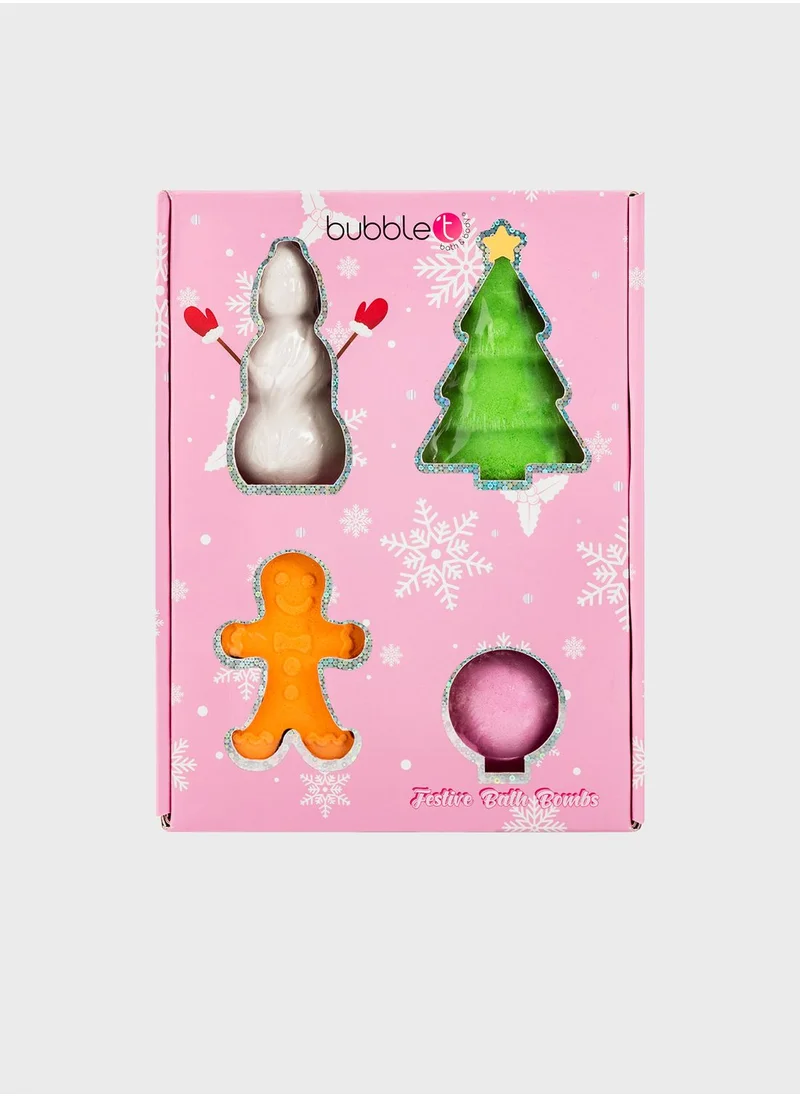 Bubble T Festive Shaped Bath Fizzers, Savings 34%