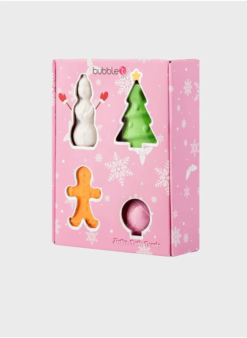 Bubble T Festive Shaped Bath Fizzers, Savings 34%