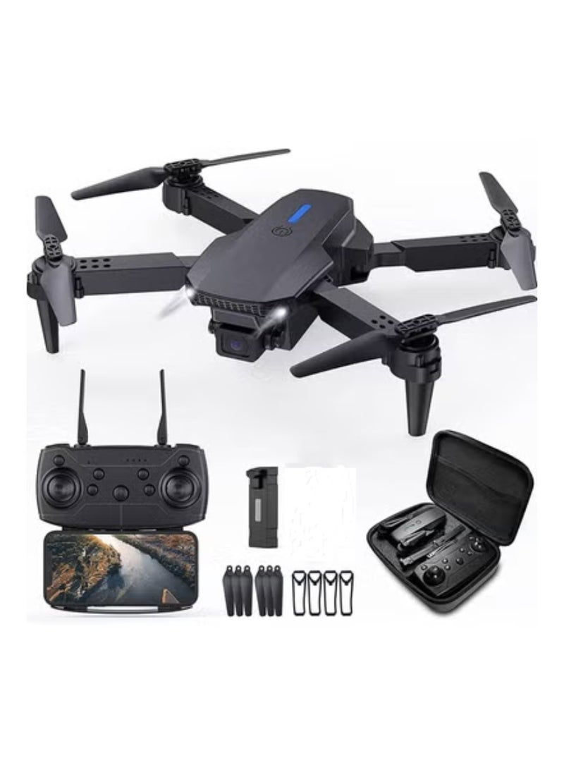 E99 K3 Pro FPV Drone with 4K Dual Camera, RC Quadcopter with 3D Flips, Gesture Photo, Trajectory Flight, Obstacle Avoidance, Headless Mode and 1 Battery Grey or Black - Image 2