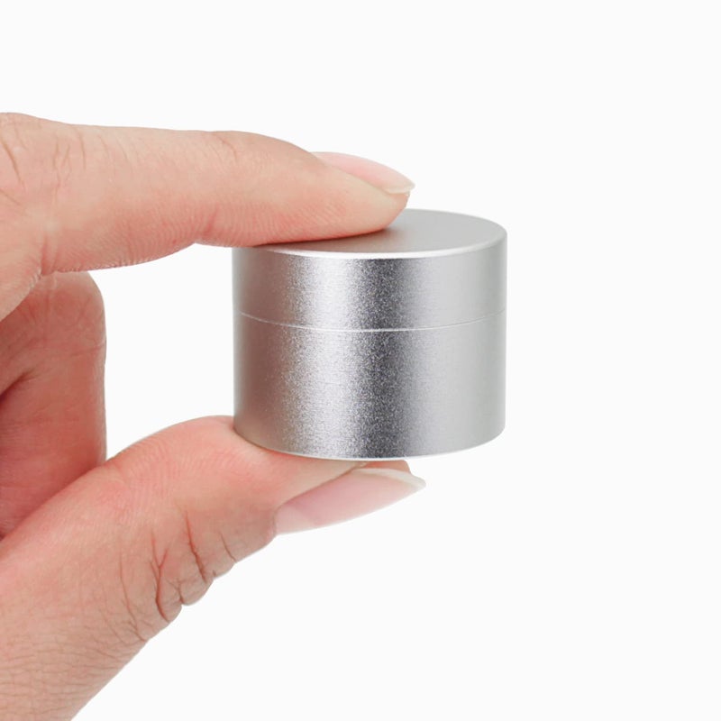 PPFISH EDC Portable Daily Pill Case, Heavy Duty Aluminium Alloy Round Pill Box, Waterproof Travel Pill Organizer, Pocket Purse Medicine Vitamin Holder EDC Container for Outdoor Camping Working - Image 1