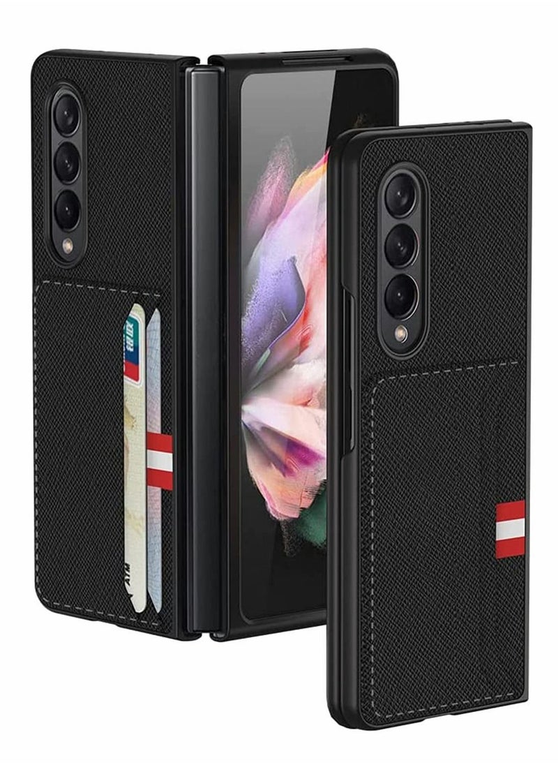 Y&D Leather Wallet Card Holder Phone Case Compatible with Samsung Galaxy Z Fold 3 5G Cover  - Image 1