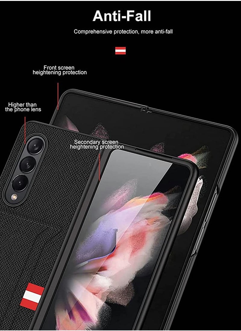 Y&D Leather Wallet Card Holder Phone Case Compatible with Samsung Galaxy Z Fold 3 5G Cover  - Image 5