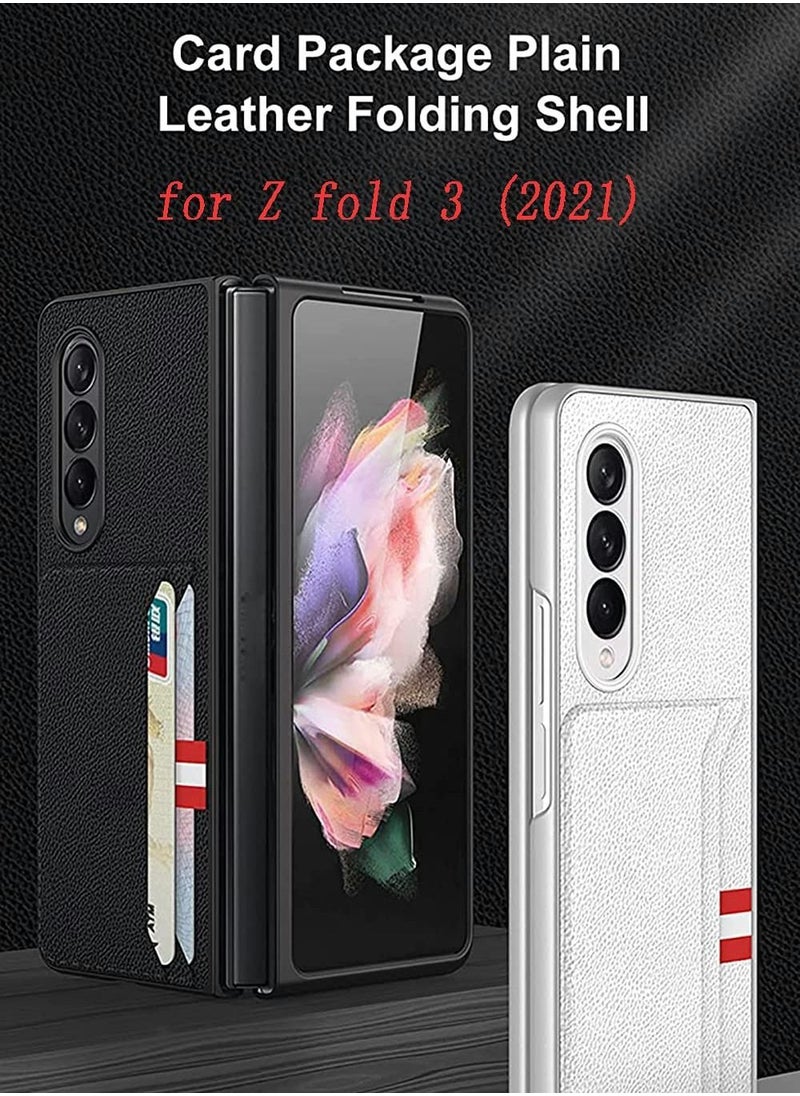 Y&D Leather Wallet Card Holder Phone Case Compatible with Samsung Galaxy Z Fold 3 5G Cover  - Image 3