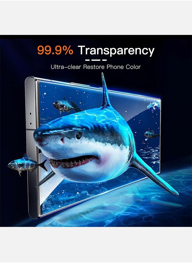 Lemon 2 Pack Samsung Galaxy S24 Ultra Screen Protector Tempered Glass, Anti-Fingerprint Bubble Free, Tempered Glass Film Clear  - Image 5