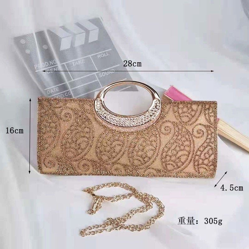 New Dinner Clutch Pu Leather Small Bag Fish Scale Pattern Fashion Ktv Princess Bag Fashionable Banquet Bag - Image 4