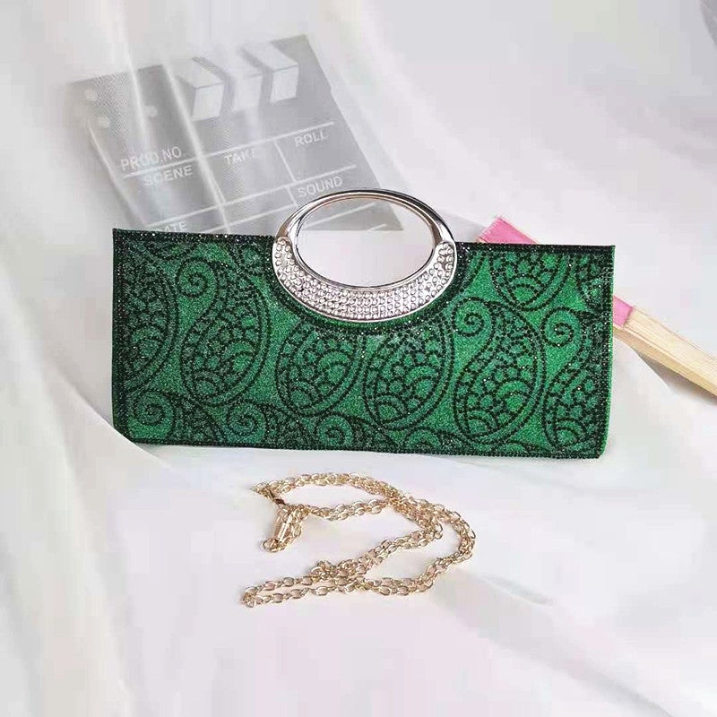 New Dinner Clutch Pu Leather Small Bag Fish Scale Pattern Fashion Ktv Princess Bag Fashionable Banquet Bag - Image 5